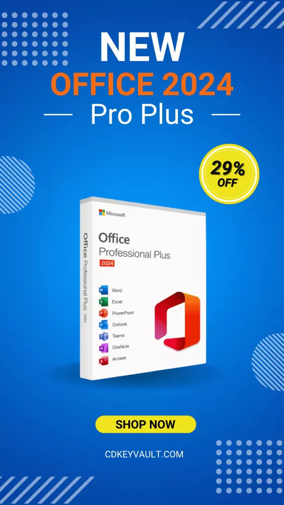 Office 2024 pro plus sale banner 576x1024